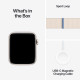 Viedpulkstenis Apple Watch SE GPS 44mm Starlight Aluminium Case with Starlight Sport Loop MRE63ET/A