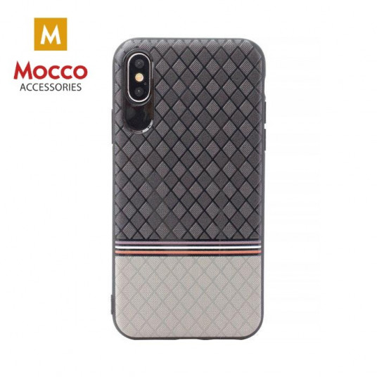 Mocco Trendy Grid And Stripes Silicone Back Case for Apple iPhone 7 Plus / 8 Plus Grey (Pattern 2)