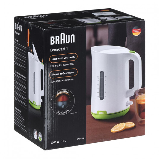 BRAUN WK1100GR elektriskā tējkanna