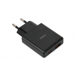 iBOX C-43 Slim GaN PD30W tīkla lādētājs, melns