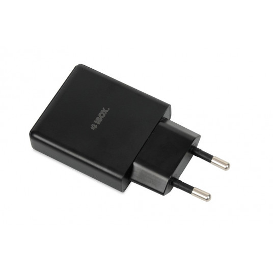 iBOX C-43 Slim GaN PD30W tīkla lādētājs, melns