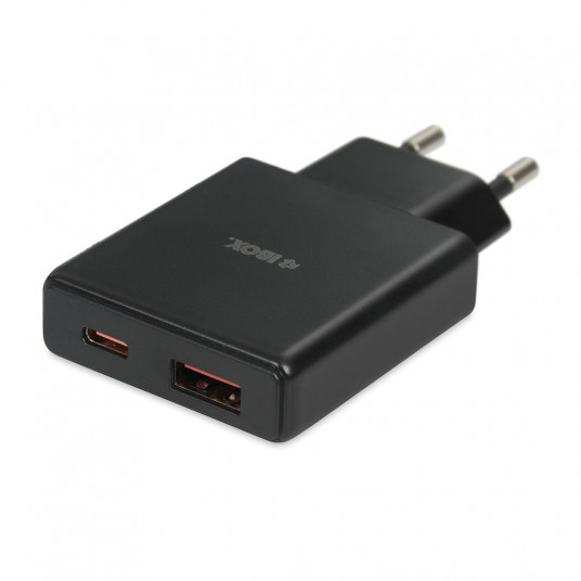 iBOX C-43 Slim GaN PD30W tīkla lādētājs, melns