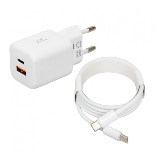 iBOX C-42 GaN PD33W tīkla lādētājs, balts