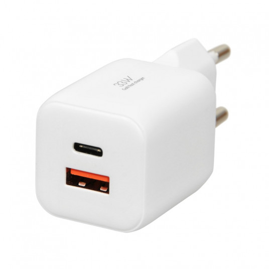 iBOX C-42 GaN PD33W tīkla lādētājs, balts