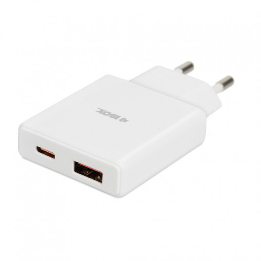 iBOX C-43 Slim GaN PD30W tīkla lādētājs, balts