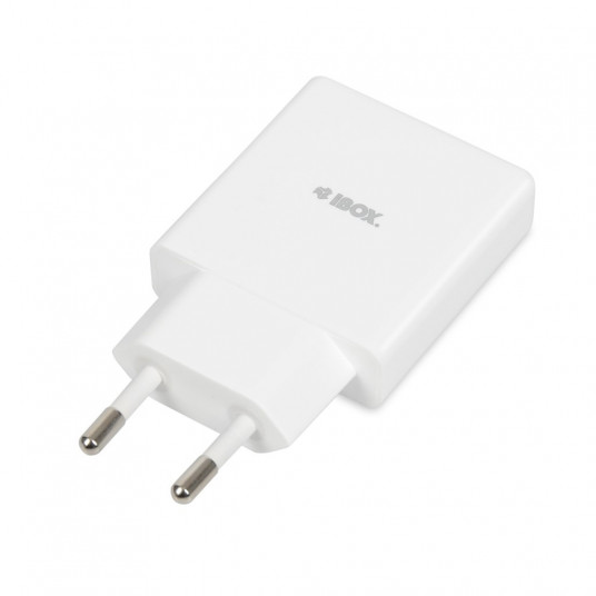 iBOX C-43 Slim GaN PD30W tīkla lādētājs, balts
