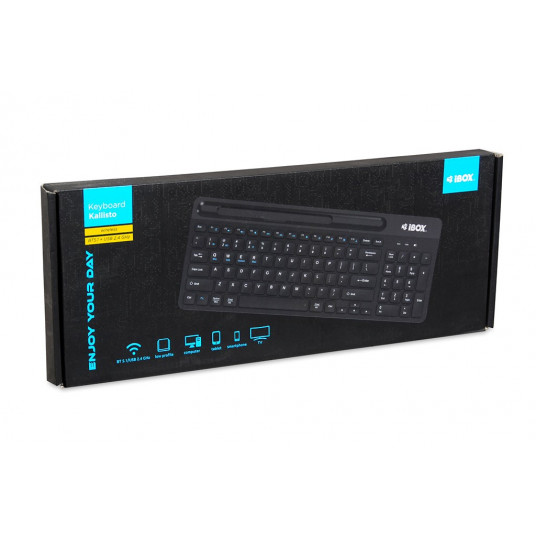 IBOX Kallisto BT/2.4GHZ bezvadu tastatūra