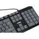 iBOX Eris USB tastatūra, pelēkā un melnā krāsā
