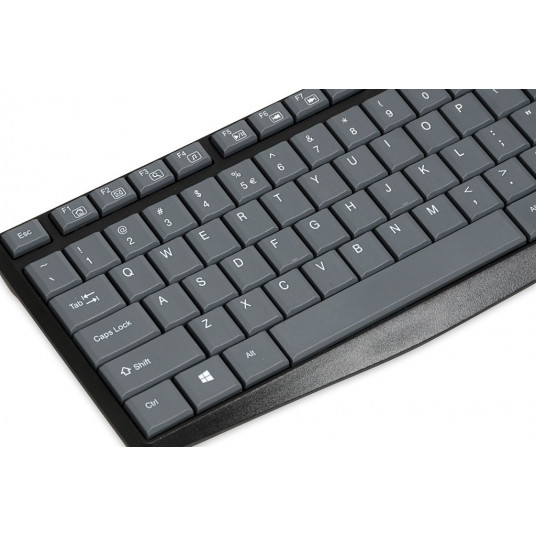 iBOX Eris USB tastatūra, pelēkā un melnā krāsā