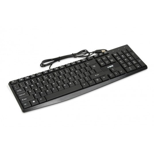 iBOX Eris USB tastatūra, melna