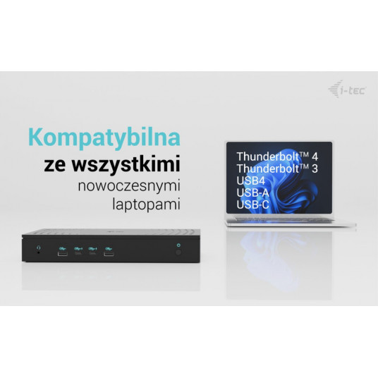 i-tec Universal 5x 4K/60Hz Display Docking Station 2xDP 3xHDMI LAN 2,5Gbps Audio 2x USB-C Power Delivery 100W
