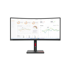 Lenovo ThinkVision T34w-30 LED displejs 86,4 cm (34") 3440 x 1440 pikseļu Wide Quad HD melns