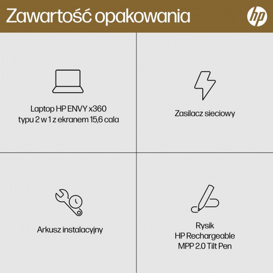 HP Envy 15-FH0023D Ryzen 7 7730U 15.6"FHD Touch 16GB SSD512 BT BLKB x360 Win11 Nightfall Black (REPACK) 2Y