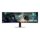 "Samsung LS49DG910SUXEN Odyssey G9 G91SD | 49 " | OLED | 32:9 | 144 Hz | 0,03 ms | 5120 x 1440 pikseļi | 250 cd/m² | HDMI pieslēgvietu skaits 1 | Sudraba krāsā