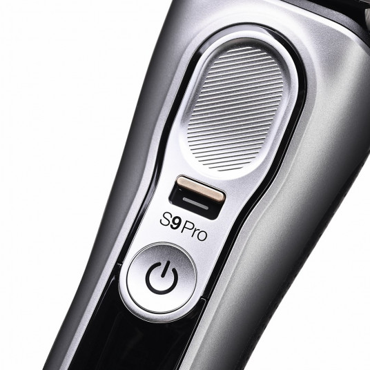 Braun Series 9 Pro 9465CC skuveklis trimeris melns, sudraba krāsā