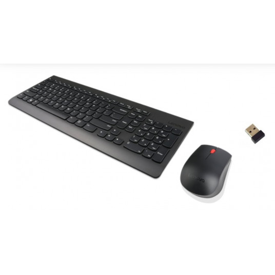 Lenovo Wireless Combo Keyboard & Mouse 510 2,4 GHz Wireless, izmantojot nano USB, tastatūras izkārtojums angļu, melns