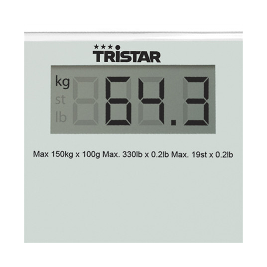 Tristar Bathroom scale WG-2419 Maximum