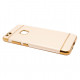 Mocco Exclusive Crown Back Case Silicone Case With Golden Elements for Apple iPhone X / XS Gold
