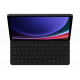 DX720UBE Book Cover Keyboard Slim Samsung Galaxy Tab S9/S9FE, Black