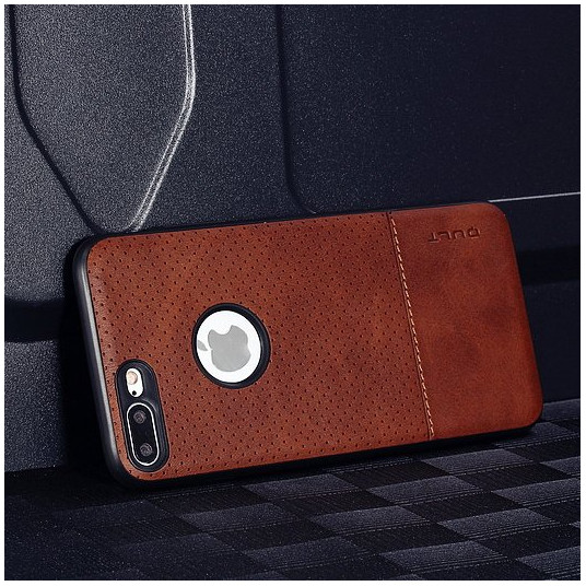 Qult Luxury Drop Back Case Silicone Case for Apple iPhone X Brown