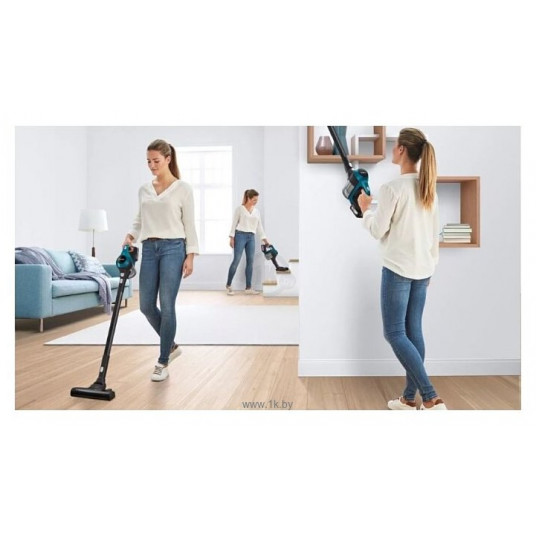 Bosch Vacuum cleaner Unlimited BBS611LAG  Handstick 2in1, 18 V, Operating time (max) 30 min, zils