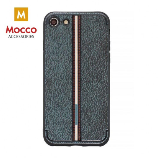 Mocco Trendy Grid And Stripes Silicone Back Case for Apple iPhone X / XS Black (Pattern 3)