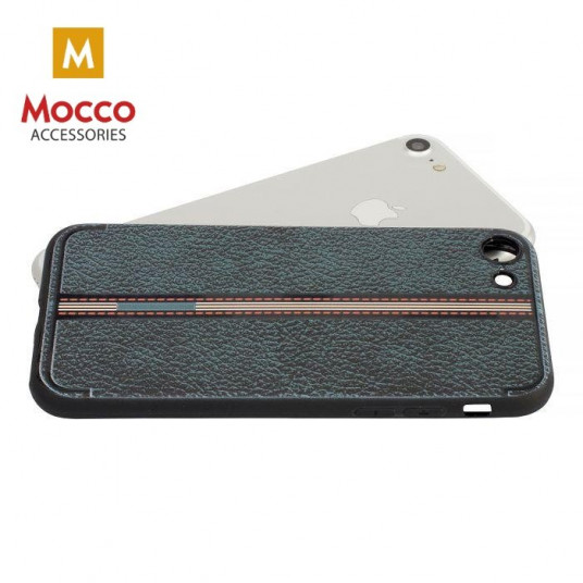 Mocco Trendy Grid And Stripes Silicone Back Case for Apple iPhone X / XS Black (Pattern 3)