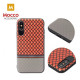 Mocco Trendy Grid And Stripes Silicone Back Case for Apple iPhone X / XS Red (Pattern 2)