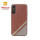 Mocco Trendy Grid And Stripes Silicone Back Case for Apple iPhone 7 Plus / 8 Plus Red (Pattern 1)