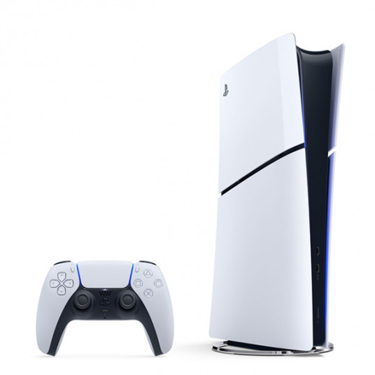 Spēļu konsole Sony Playstation 5 Slim Digital Edition (PS5) 1TB White + papildus pults Sony DualSense PS5 