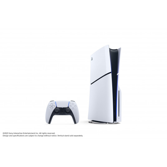 Spēļu konsole Sony Playstation 5 Slim (PS5) 1TB White + papildus pults Sony DualSense PS5