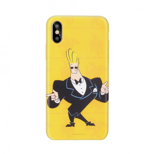 Cartoon Network Johnny Bravo Silicone Case for Apple iPhone XS Max Smoking