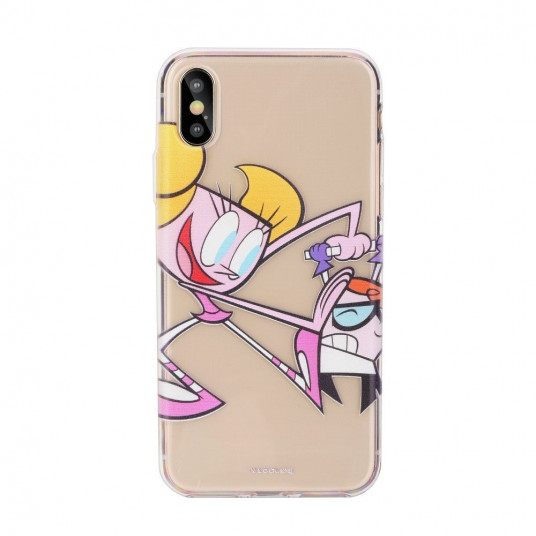 Cartoon Network Dexter Silicone Case for Apple iPhone XR Dexter with Dee Dee