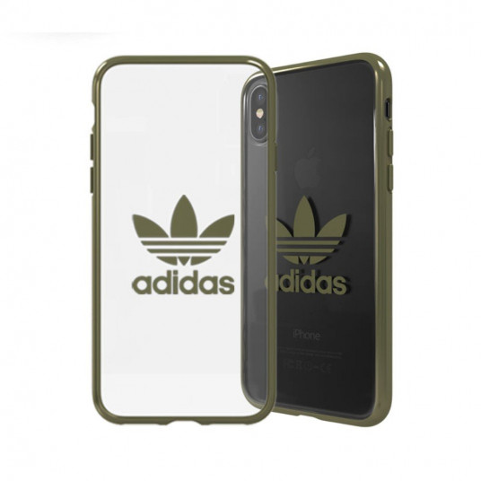 Adidas OR Clear Case - Bumper for Apple iPhone X / XS Green (EU Blister)
