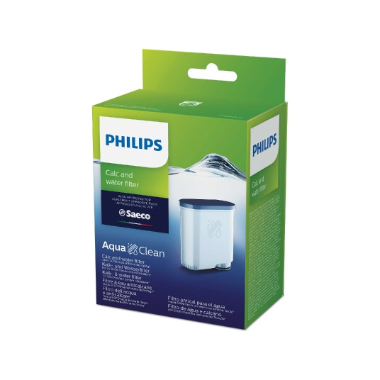 Philips Calc and Water filter CA6903/10 Same as CA6903/00 No descaling up to 5000 cups* Prolong machine lifetime 1x AquaClean Filter