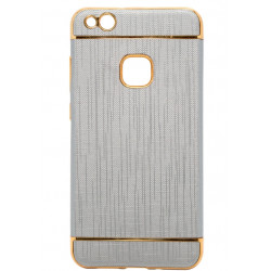 Mocco Exclusive Crown Back Case Silicone Case With Golden Elements for Apple iPhone 8 Plus Grey