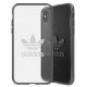 Adidas Clear Case Silicone Case for Apple iPhone X / XS Transparent - Black (EU Blister)