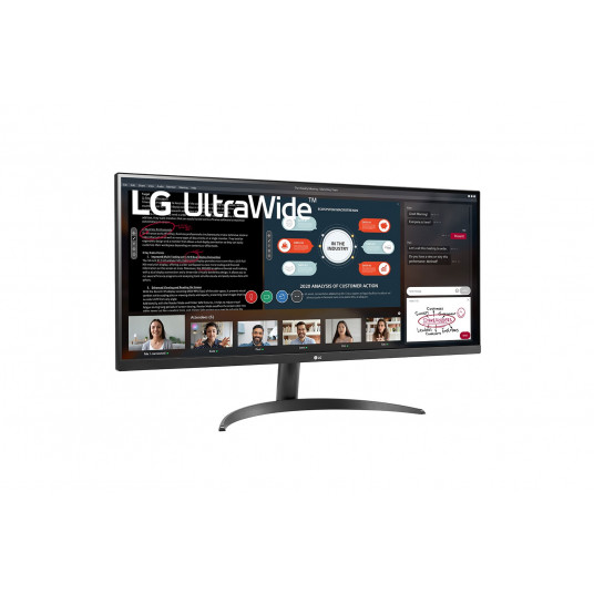 LG monitors 34WP500-B.BEU 34 ", IPS, UW FHD, 2560 x 1080, 21:9, 5 ms, 250 cd/m², HDMI portu skaits 2, 75 Hz