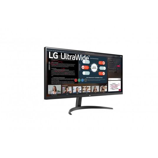 LG monitors 34WP500-B.BEU 34 ", IPS, UW FHD, 2560 x 1080, 21:9, 5 ms, 250 cd/m², HDMI portu skaits 2, 75 Hz