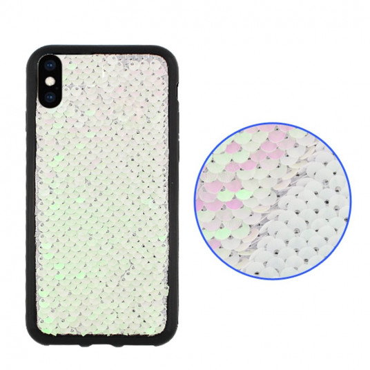 Mocco Magic Silicone Back Case For Apple iPhone XS / X Silver