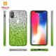 Mocco Trendy Diamonds Silicone Back Case for Apple iPhone XS Max Green