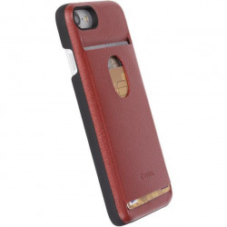 Krusell Timra Card Cover Silicone Case For Apple iPhone 7 / 8 Red