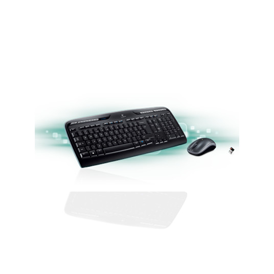 Klaviatūras un peles komplekts Logitech Bezvadu Desktop MK330, US