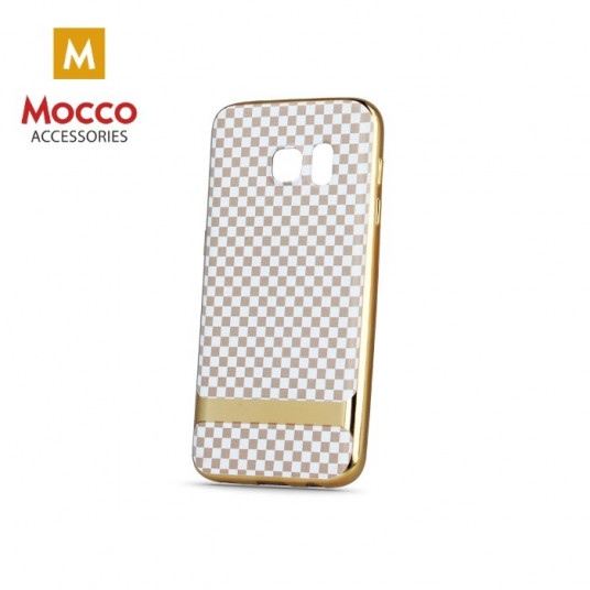 Mocco Blocks Plating Silicone Back Case for Apple iPhone 7 / 8 Transparent - Gold