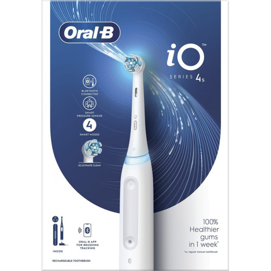 Oral-B iO Series 4s -sähköhammasharja, balta