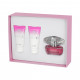 Rinkinys moterims Versace Bright Crystal EDT 50 ml + Kūno losjonas 50 ml + Dušo želė 50 ml