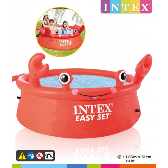Baseins INTEX EASY SET® Happy Crab 183x51 cm