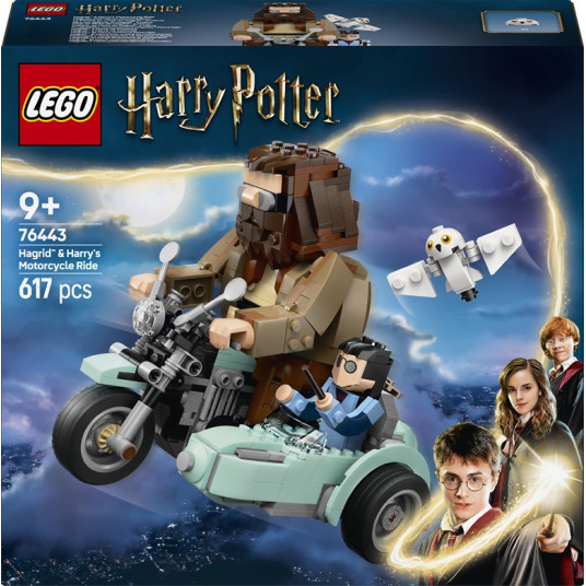 LEGO® 76443 Harry Potter TM Hagrida un Harija brauciens ar motociklu