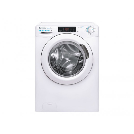 Candy Washing Machine with Dryer | CSOW 4855TWE/1-S | Energy efficiency class C/E | Front loading | Washing capacity 8 kg | 1400 RPM | Depth 53 cm | Width 60 cm | Display | Digit | Drying system | Drying capacity 5 kg | Steam function | White