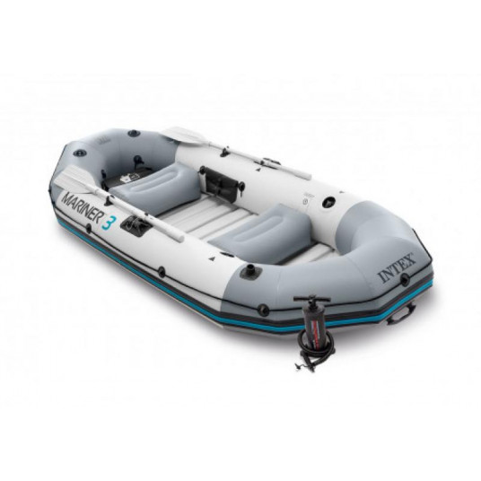 Piepūšamā laiva 3-vietīga Intex Mariner 3 BOAT SET (297x127x46)